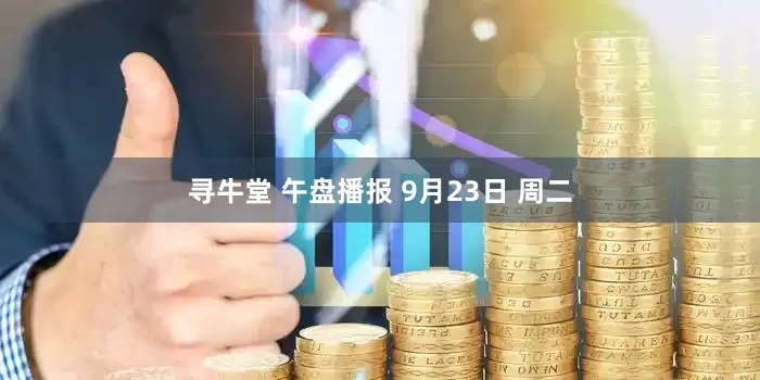 寻牛堂 午盘播报 9月23日 周二